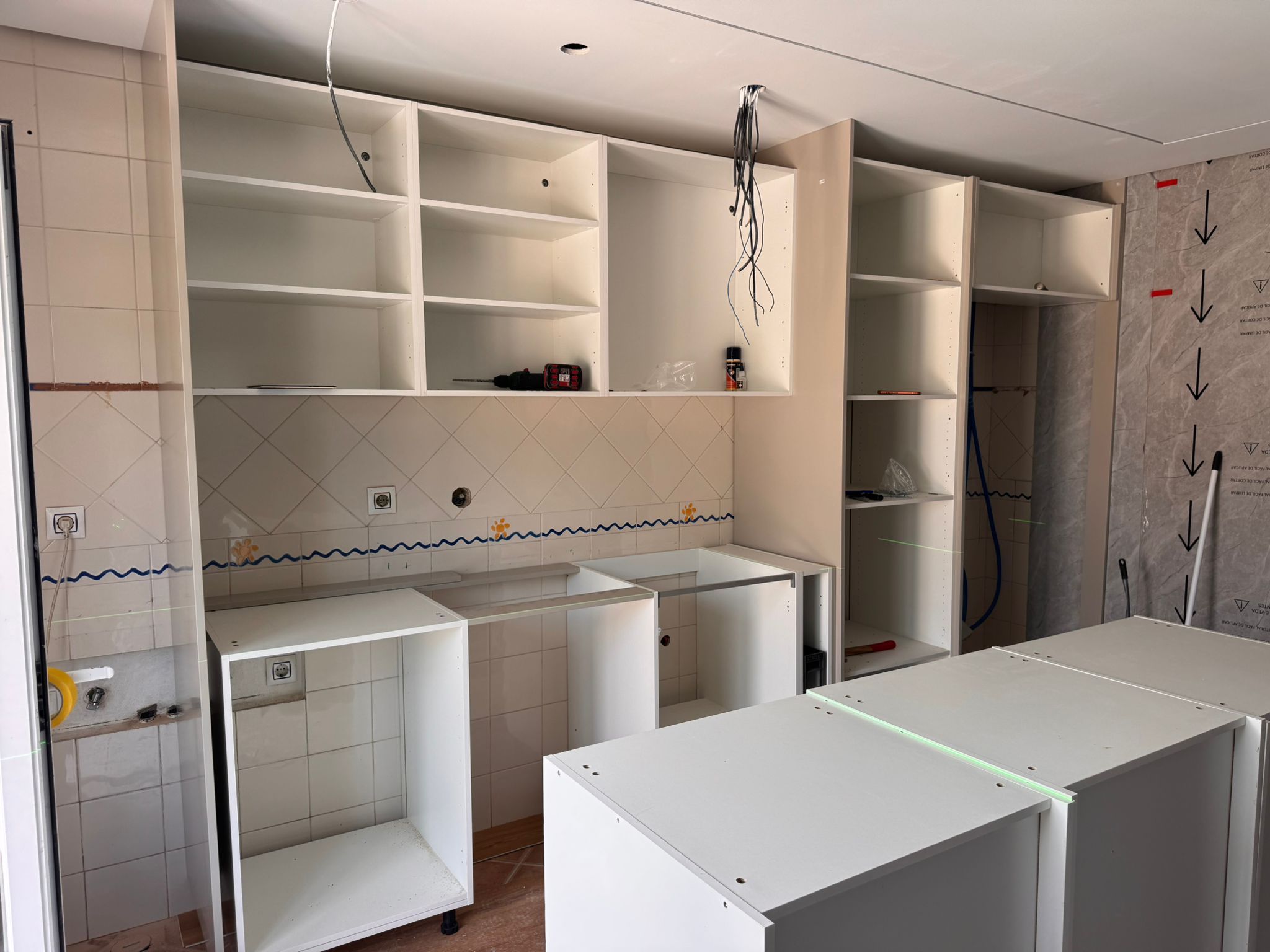 Montagem de cozinha