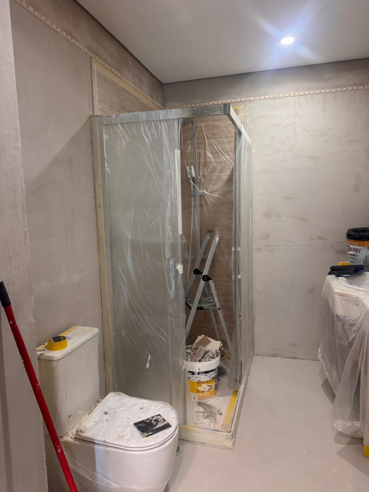 Preparação para microcimento — WC