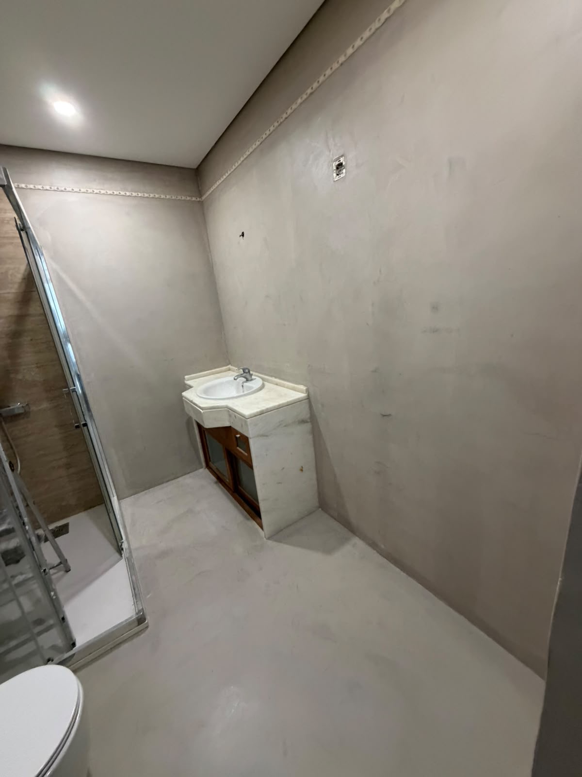 Microcimento — WC finalizado