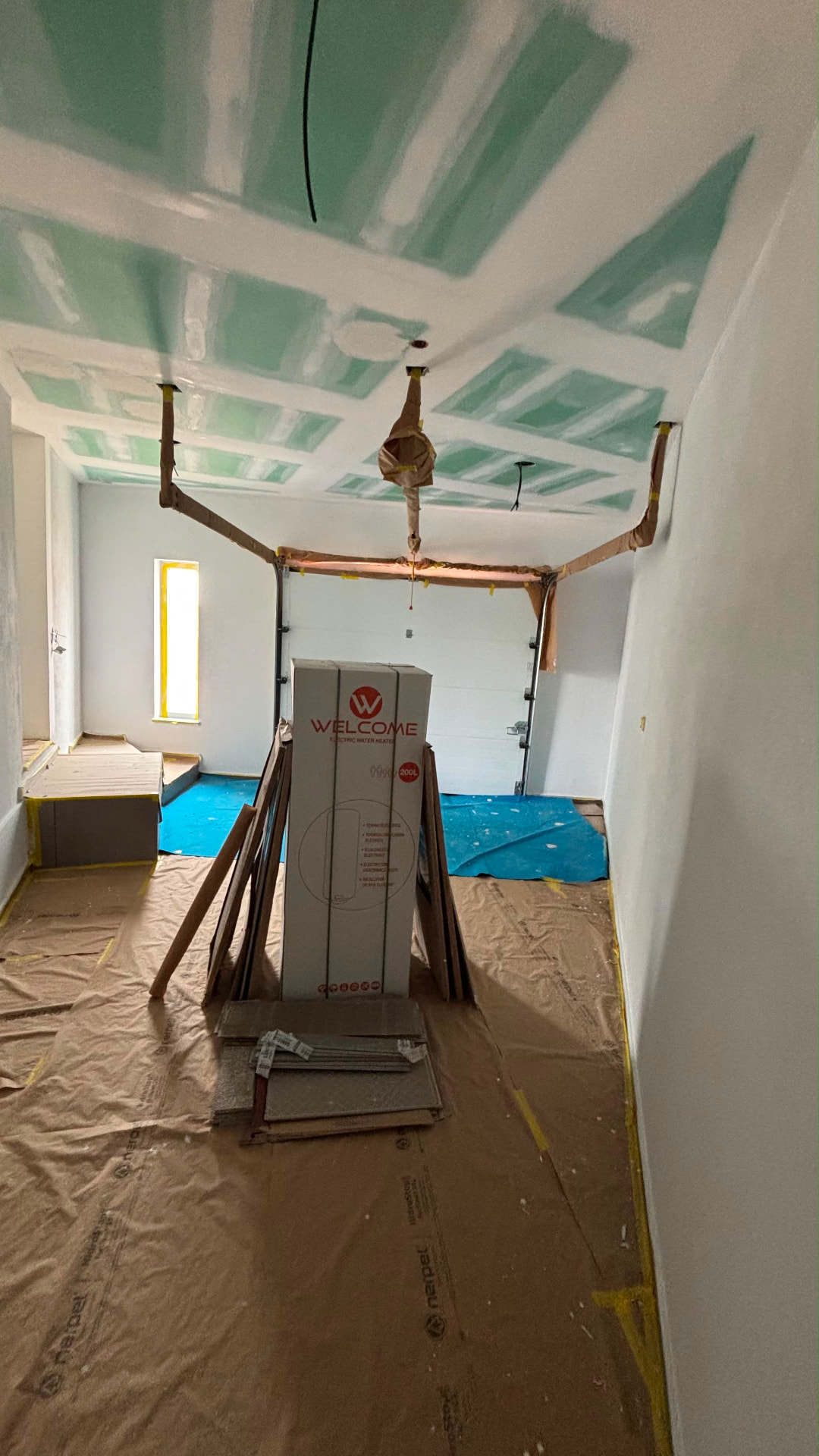 Garagem — teto em pladur barrado