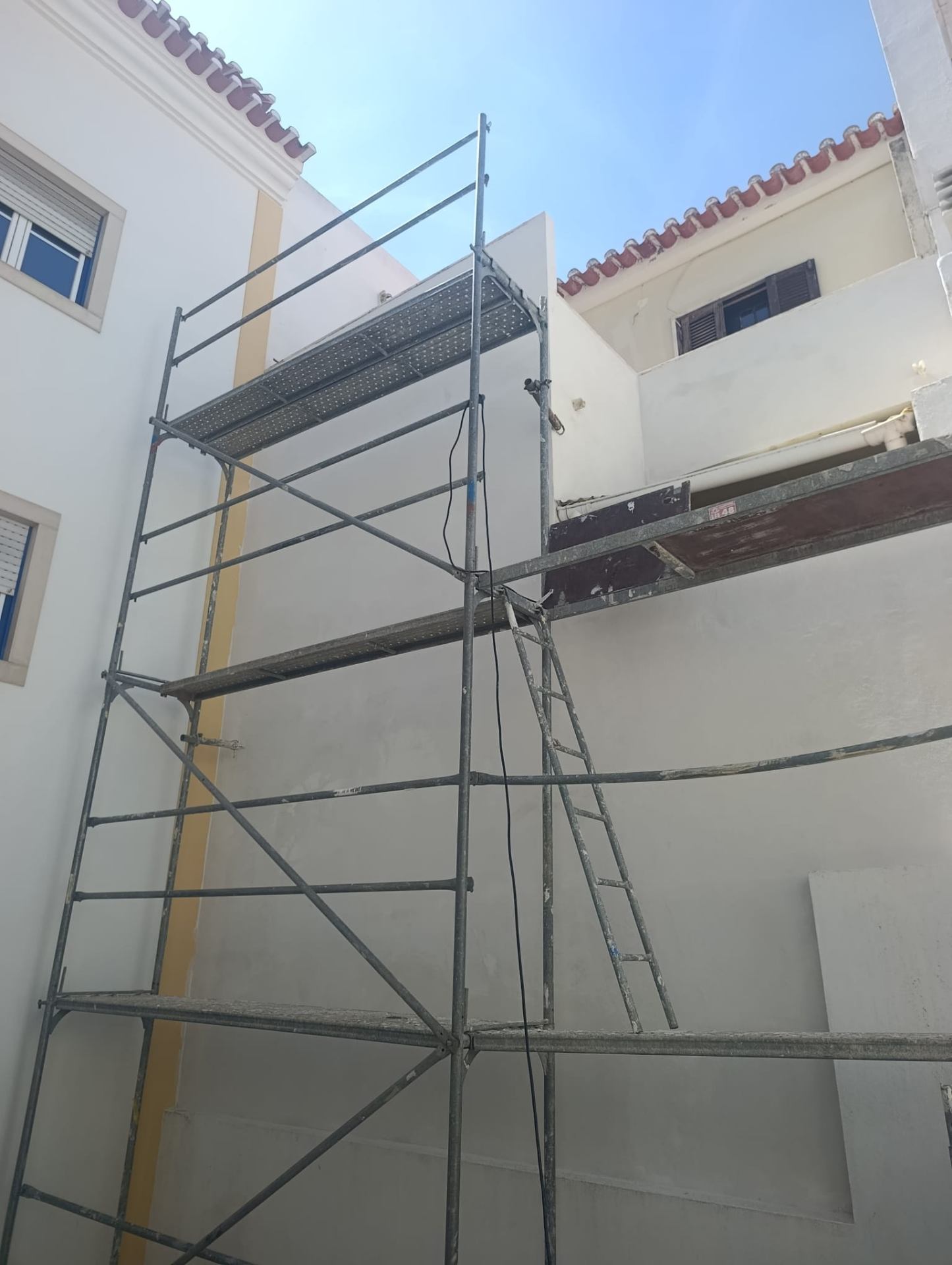 Andaime em obra