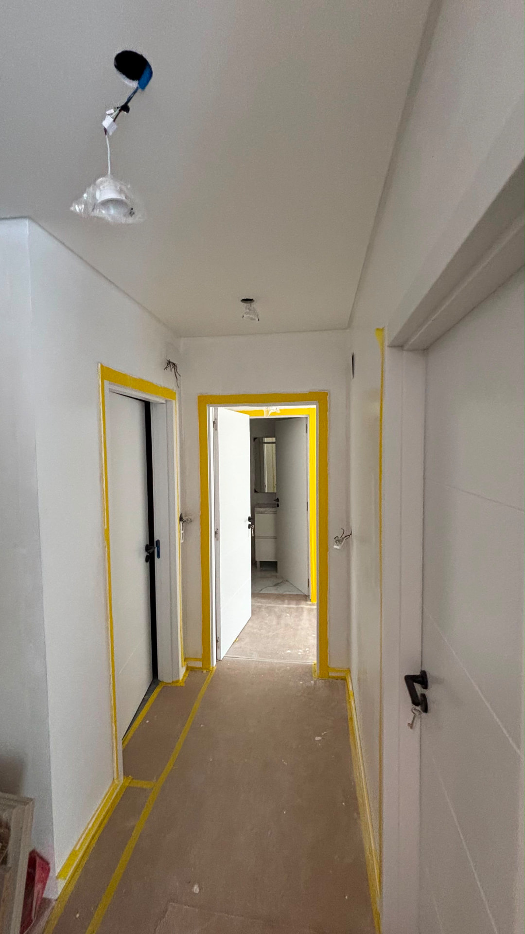 Preparação de pintura — corredor